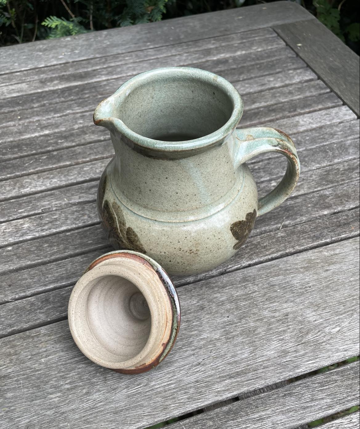 Service à café/tisane/orangeade en grès de la poterie Blanot