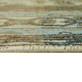 Handmade oriental contemporary 1980s 255 cm x 352 cm beige wool carpet