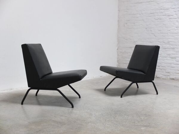 Paire de fauteuils 'Visiteur' par Pierre Guariche pour Meurop, 1961