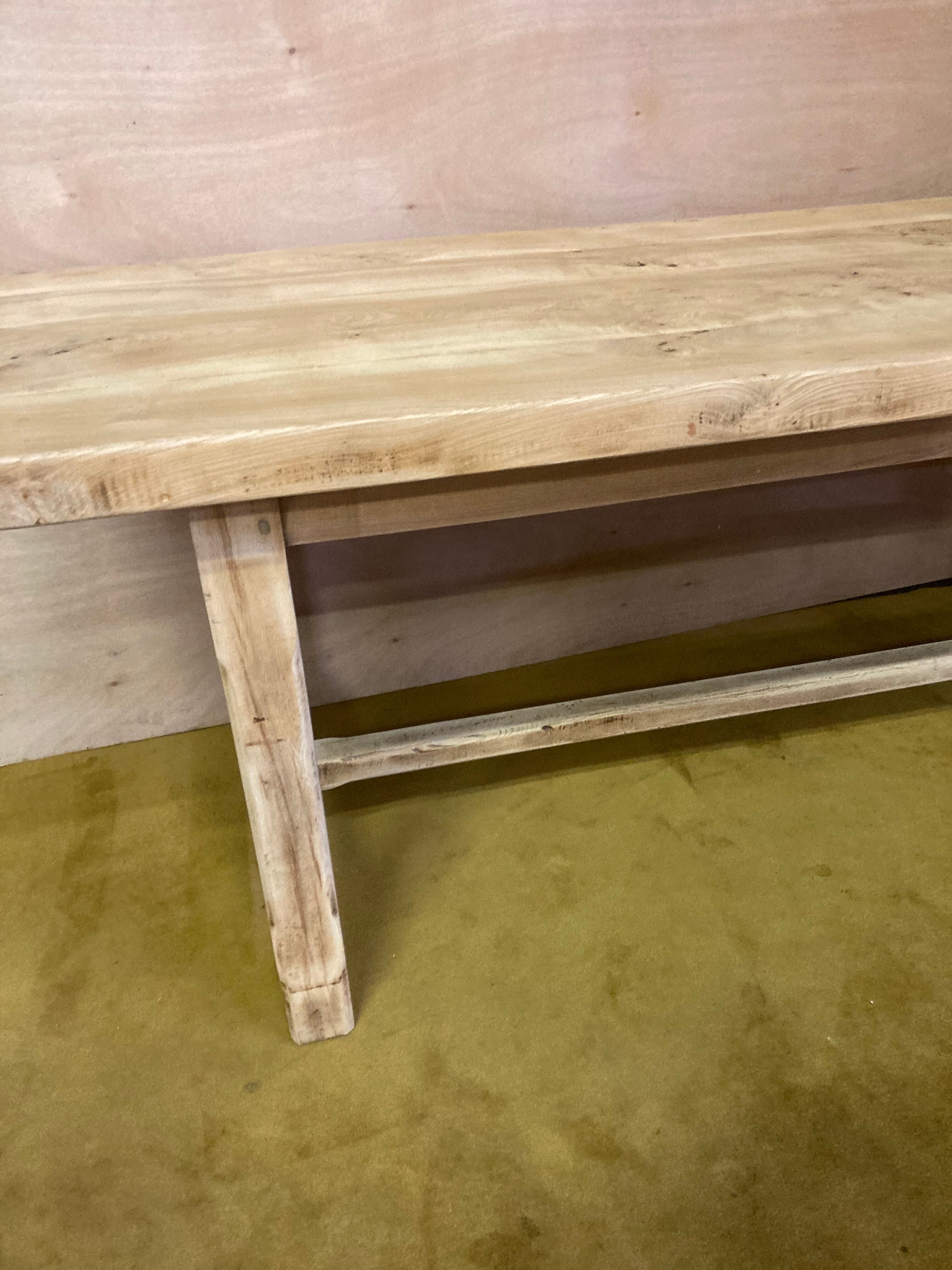 Farmhouse table bois brut