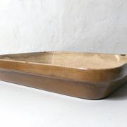 large old vintage Emile Henry glazed stoneware oven dish