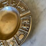 Vintage gilt bronze horoscope ashtray