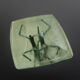 Abstract wrought iron and ice glass coffee table, Germany 1970s