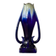 Large Art Nouveau vase by Thulin in glazed flame stoneware.