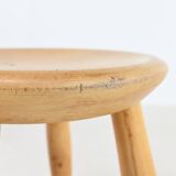 Danish Beech Stool, c.1960