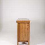 Solid elm sideboard House Regain 1970s