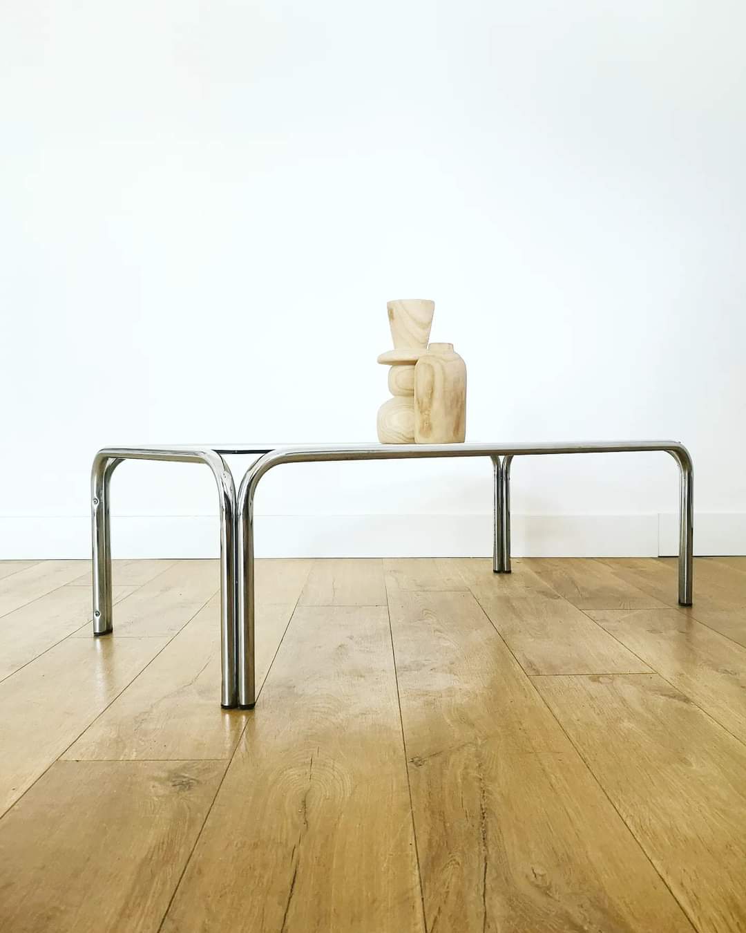 Coffee table 70 in smoked glass