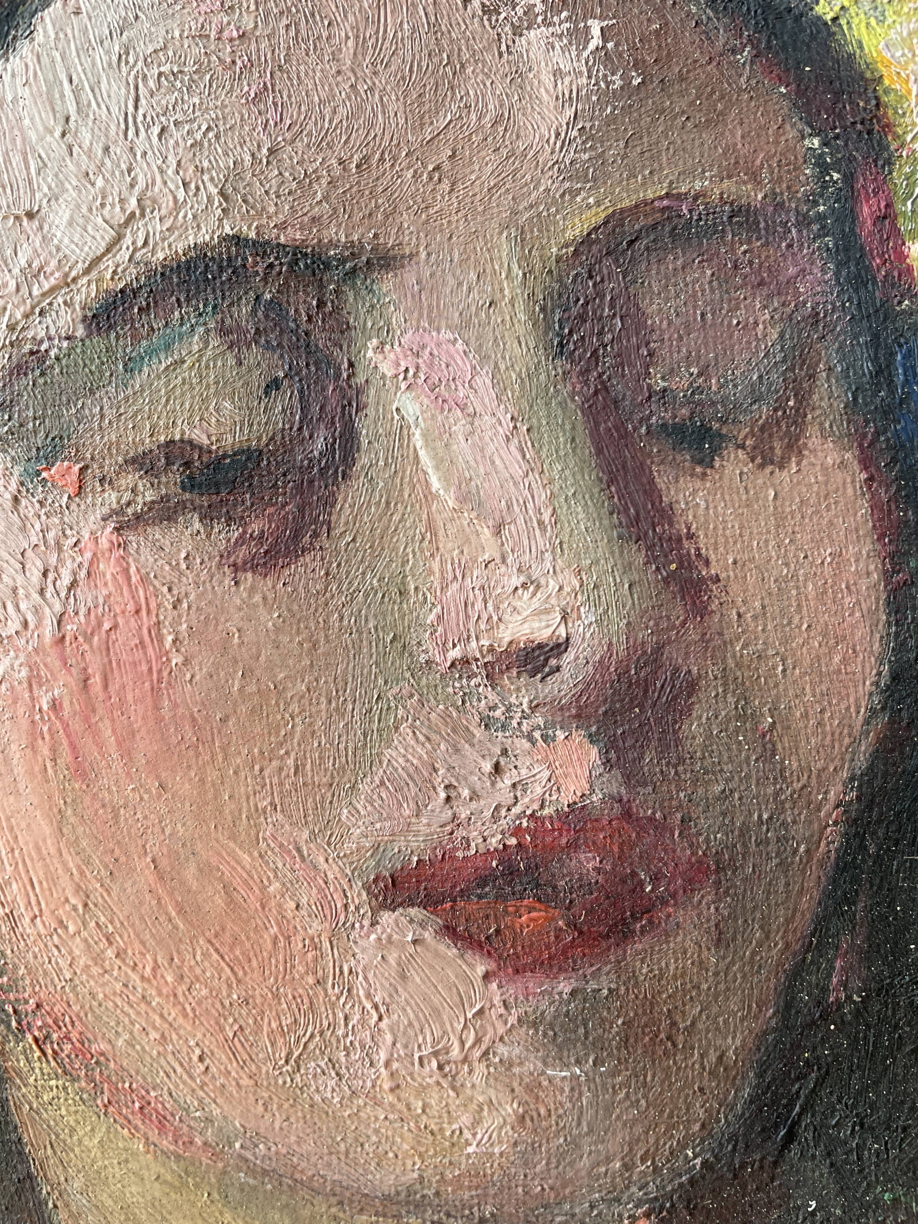 Old portrait painting