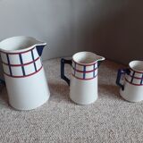 Vintage HBCM Béarn Pitchers-lot of 3