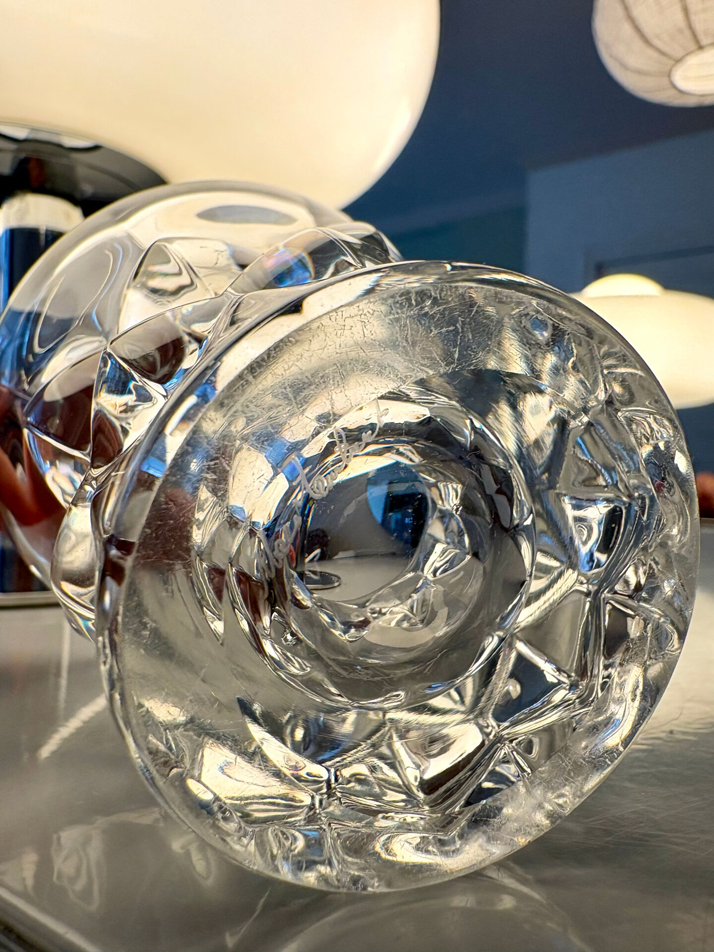 Vase « Villers » en cristal Val Saint Lambert – 1962