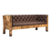 Werner Neumann sculptural birchwood sofa in birch bark and leather, The Netherlands