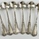 Christofle Chrysanthemum | Set of 6 Spoons | Art Nouveau