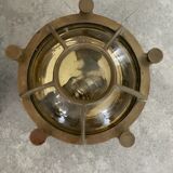 Pair of brass wall sconces