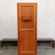 Old boarding school locker in golden oak