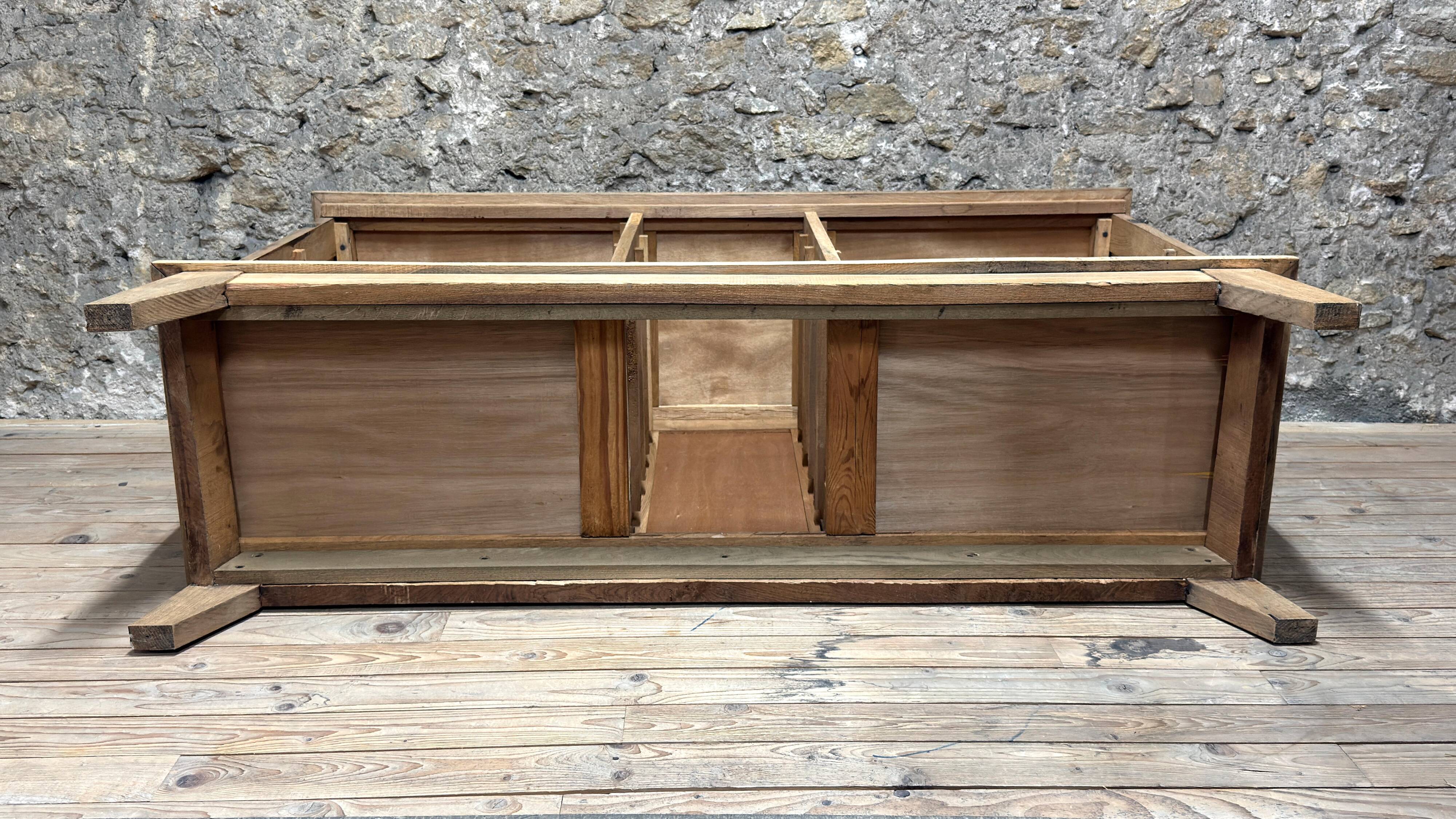Buffet Very René Gabriel - Raw Oak - Reconstruction Furniture - Year