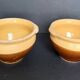 2 antique stoneware bowls