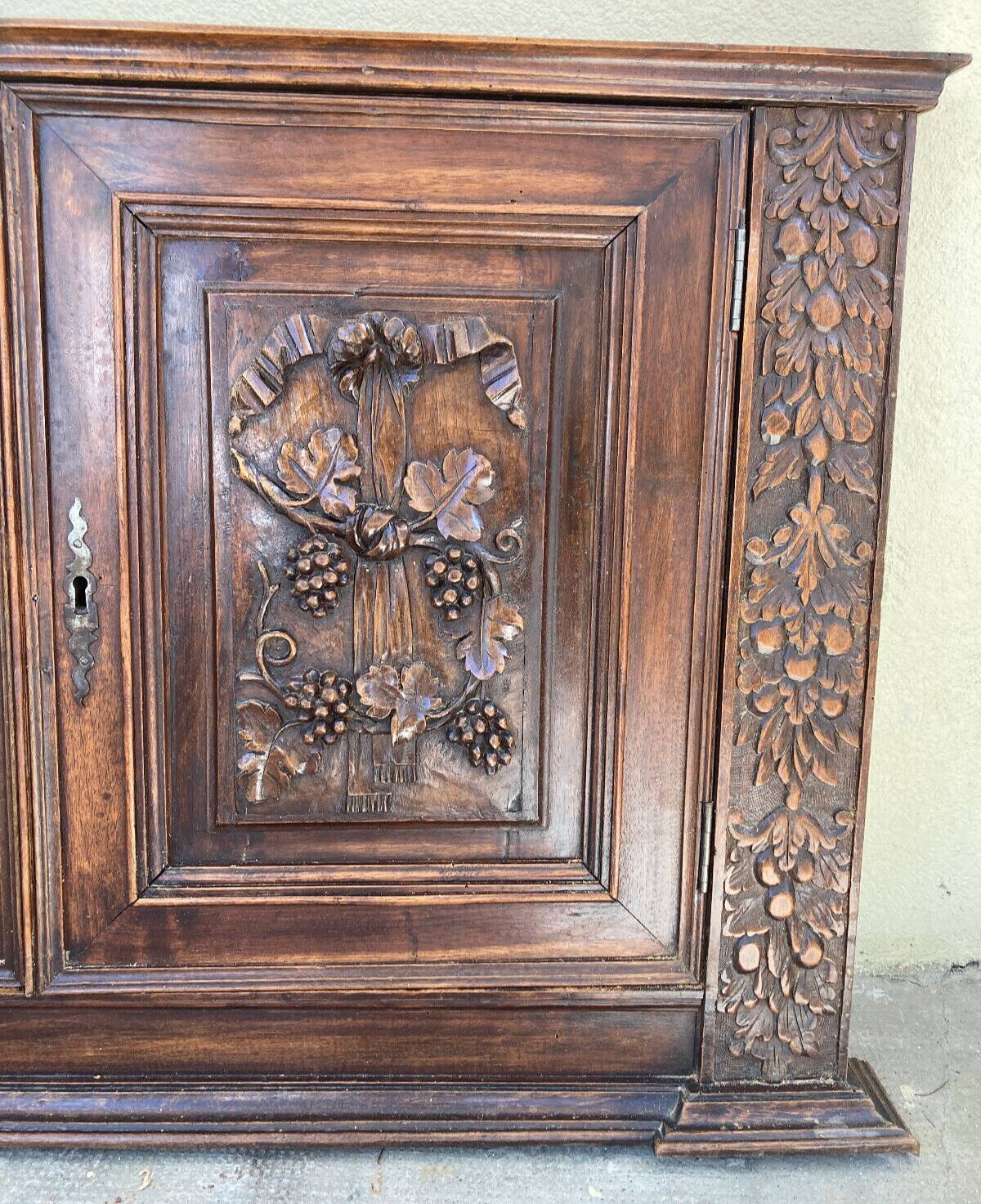 Antique closet doors - carved wood