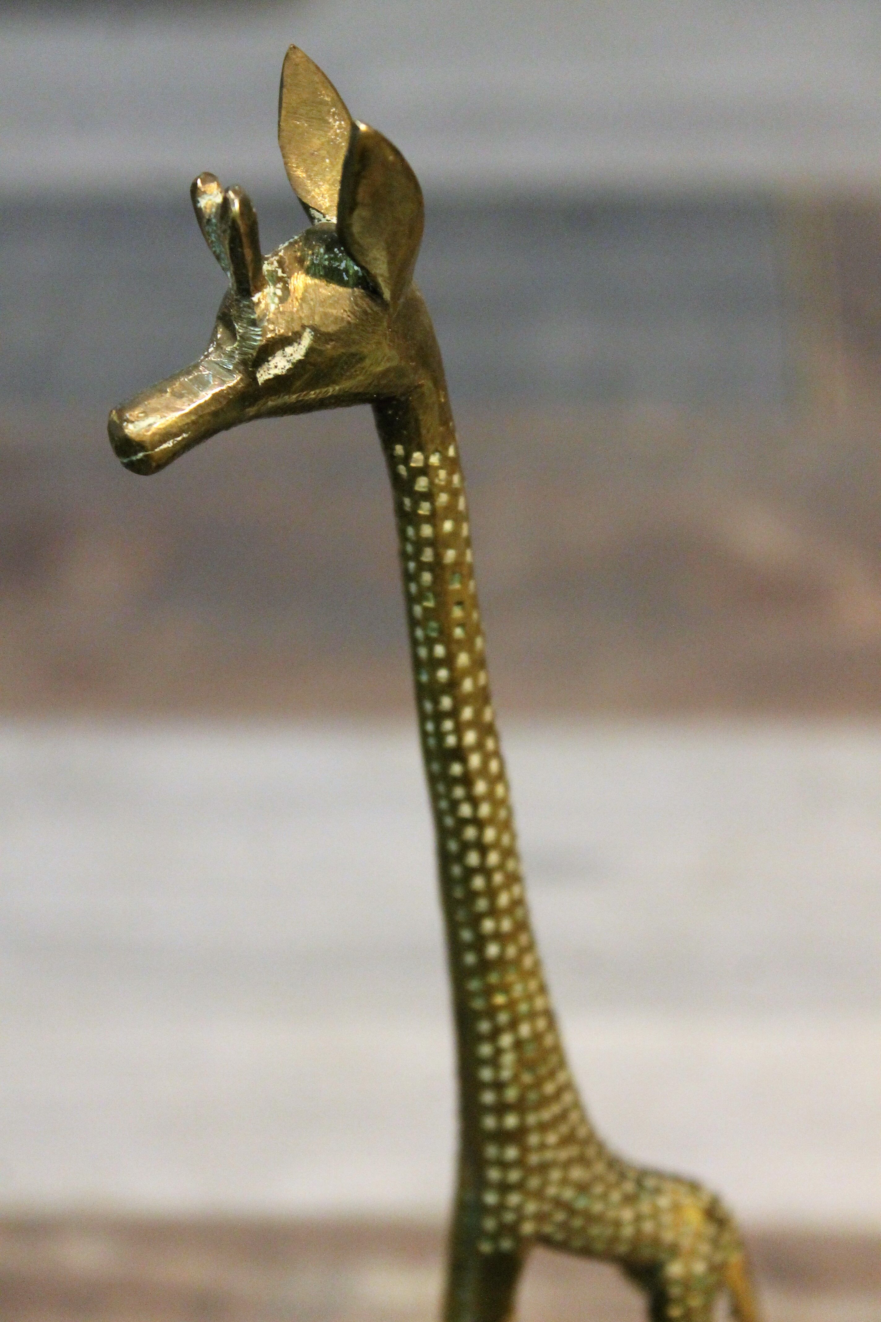 Girafe en laiton 1960