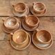 Vintage sandstone coffee cup set