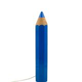 Michel Aroutcheff, postmodern blue Pencil table lamp, Ed. Vilac France 1980