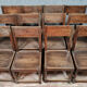Series of 12 Louis XIII oak chairs circa 1850