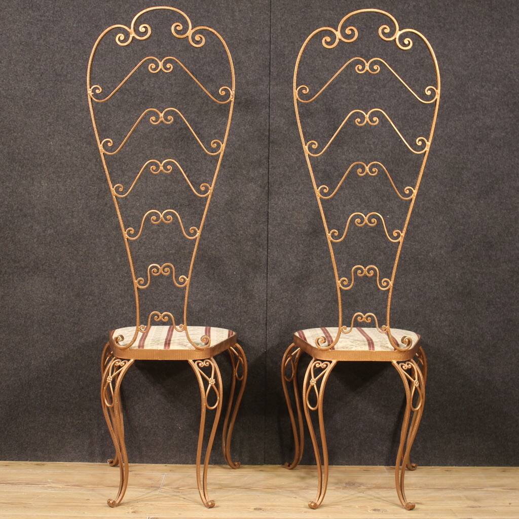 Pair of Italian chairs from the 60s Pier Luigi Colli