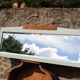 Miroir Art déco daté 1928 en bois massif – glace biseautée – 128 cm