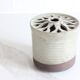 Glazed stoneware vase signed – Art ceramic flower holder