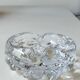 Élégant Vide poche/Cendrier forme florale organique. En cristal. Style Charles Schneider. Diam 12 cm
