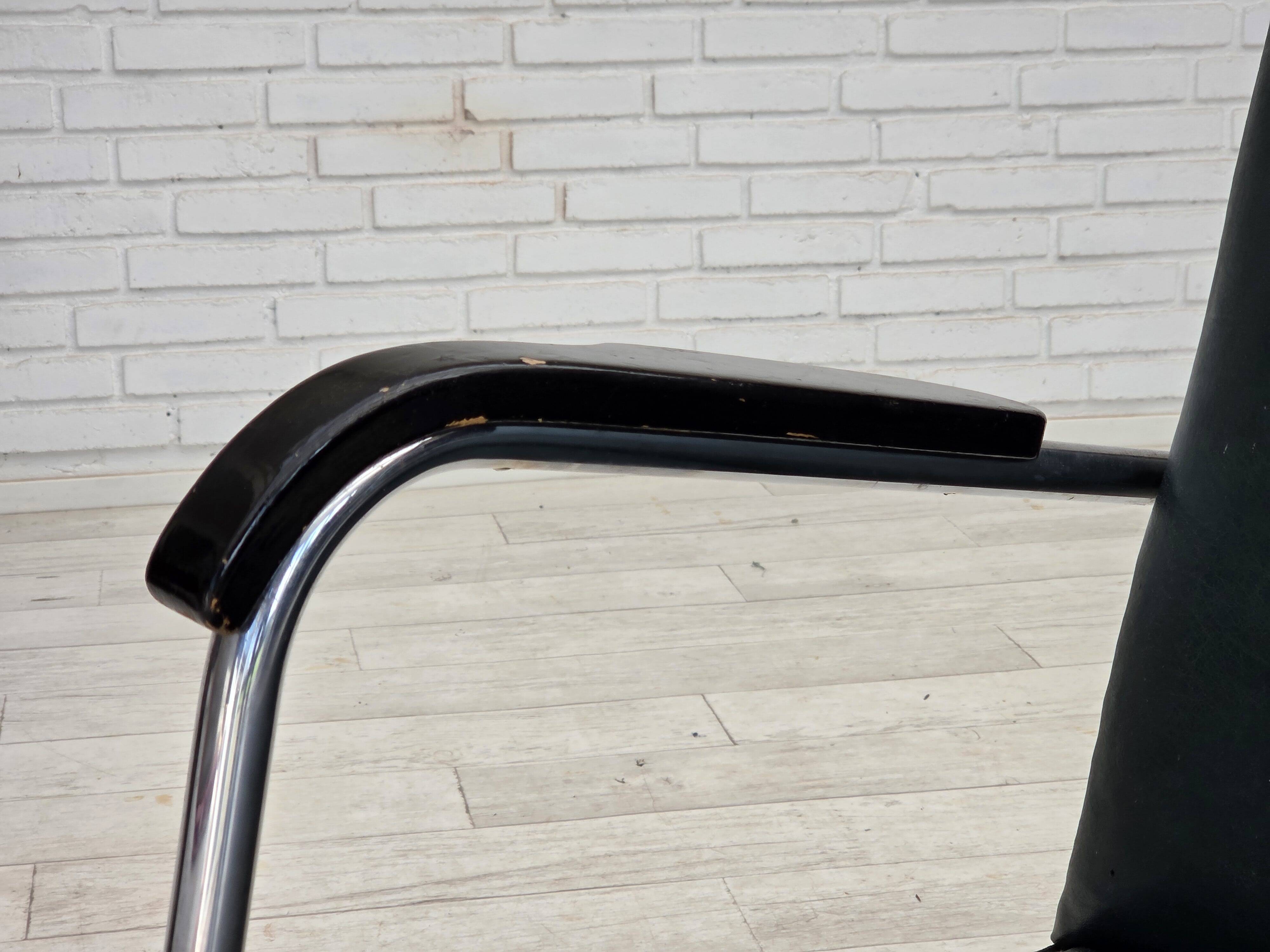 1950s, Scandinavian armchair in Bauhaus style, original condition.