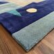 Tapis en laine tissé à la main d'occasion