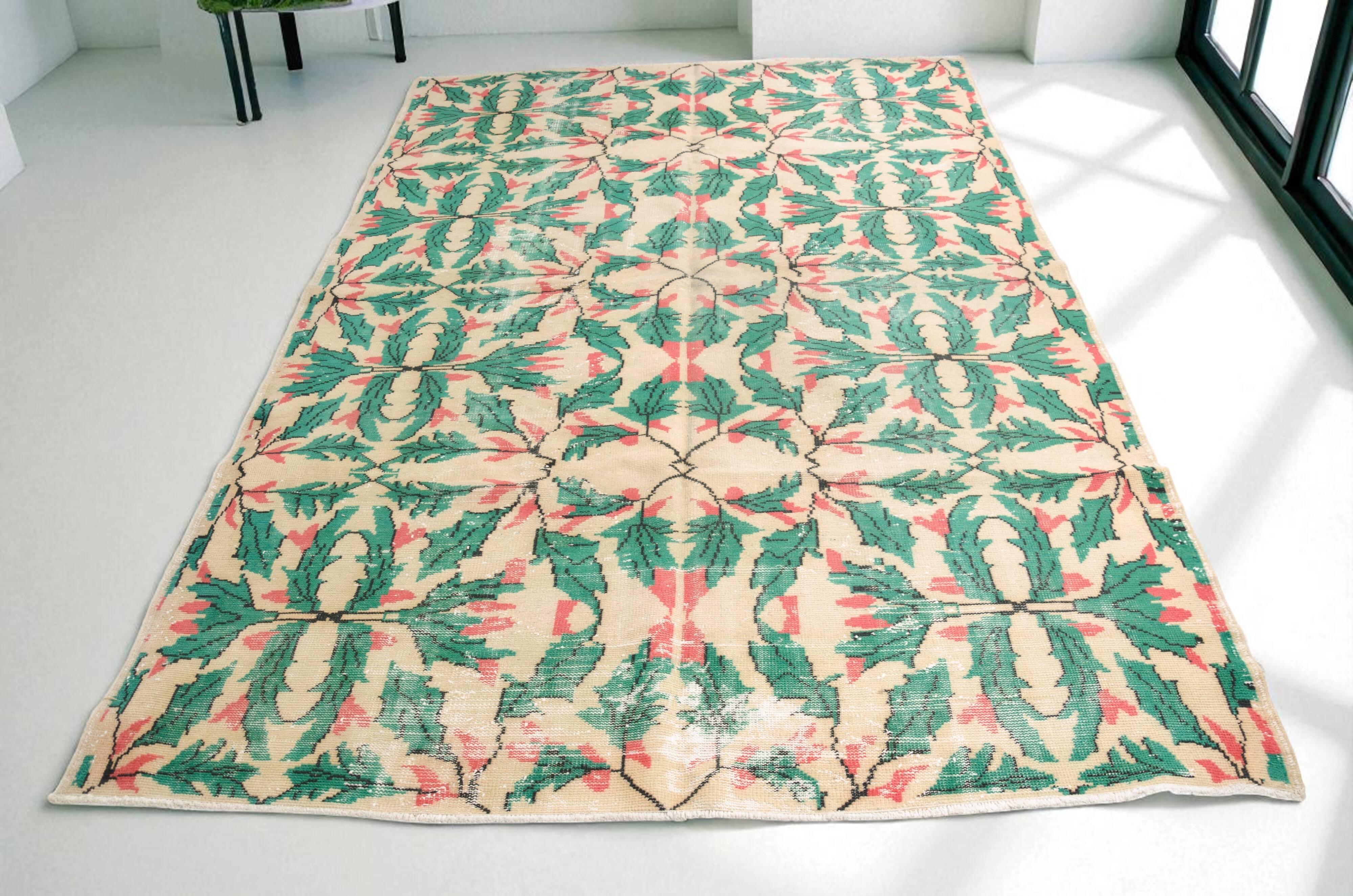 Oversize Oushak Vintage Turkish Rug sku 1102