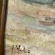 Painting of a Basque shepherd and his cows / antique oil painting