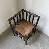 Straw chair by the fireside 1900