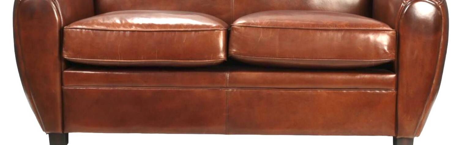 Vintage leather club sofa