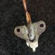 Brass and porcelain hook