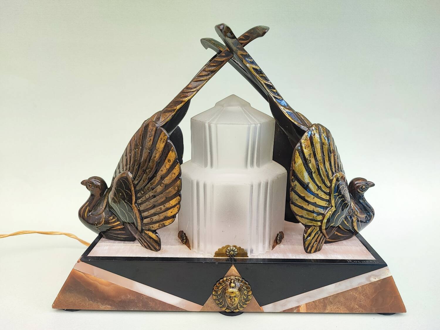 Art déco lamp by Rochard