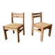 Pair of vintage dlg charlotte perriand Illmari tapiovaara chairs