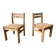 Pair of vintage dlg charlotte perriand Illmari tapiovaara chairs