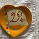 6 small heart-shaped porcelain plates Philippe Deshoulieres Salvador Dali