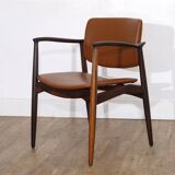 Danish armchair in Rio rosewood by Erik Buch