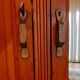 3-door Art Deco Parisian wardrobe and bevelled mirror
