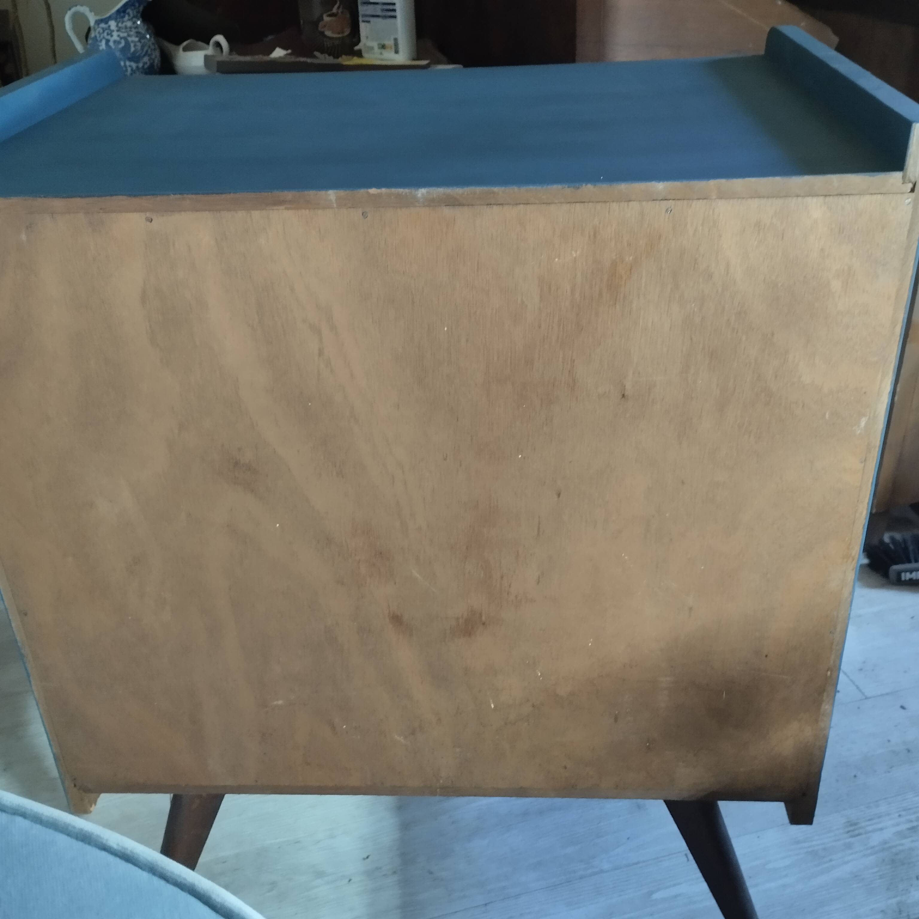 Meuble d'appoint pieds compas. Vintage