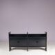 1970s low black plastic cabinet model Multiplo Harvey Guzzini Italy for Kastilia