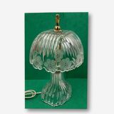 Table lamp in transparent crystal decoration flowers 28 cm