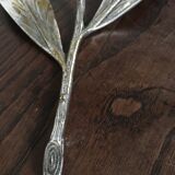 Silver metal flower ashtray