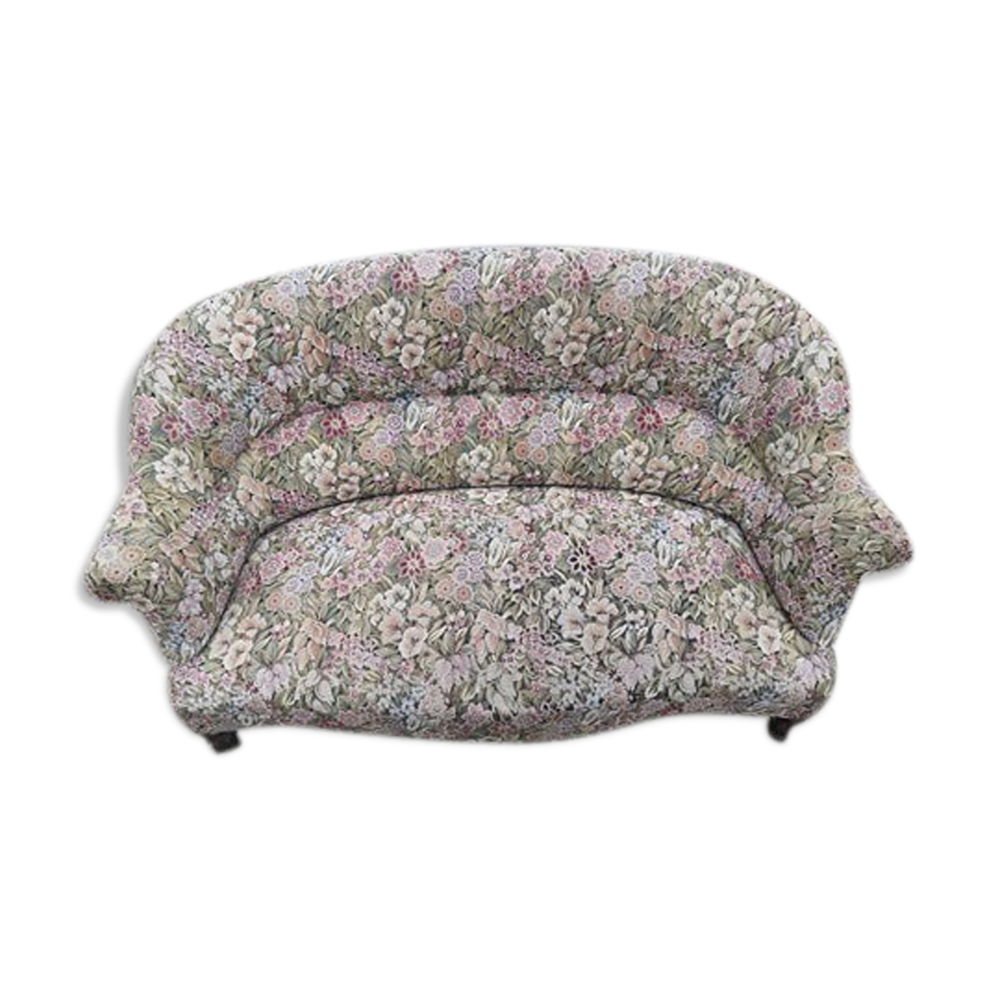 Vintage toad bench sofa with flowers