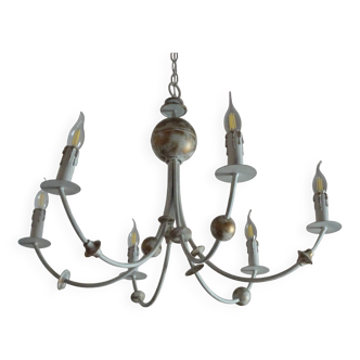 lustre chaumette dèco original blanc et doré