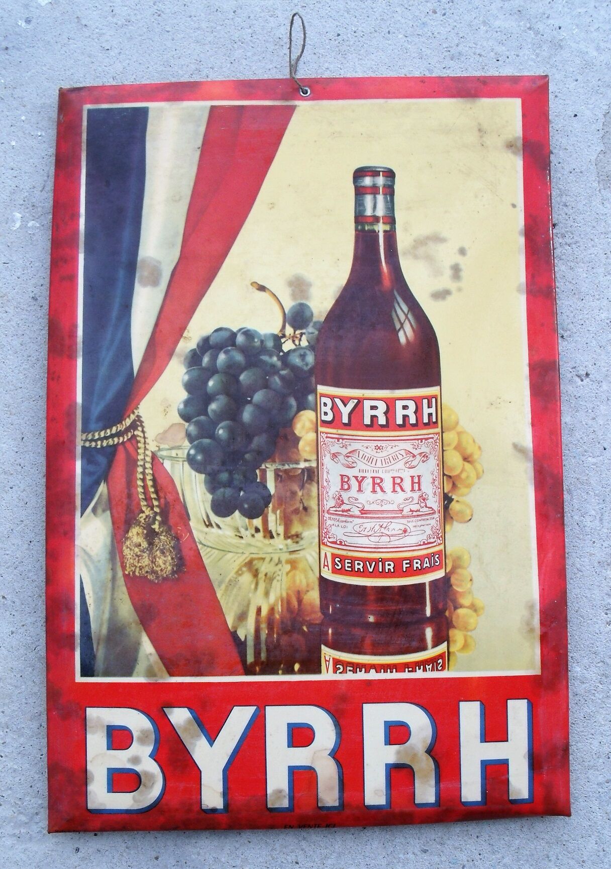 Byrrh advertising plate 50s
