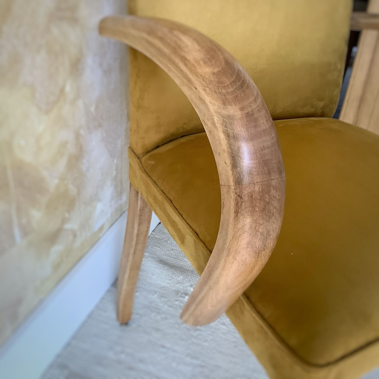 Art-deco bridge armchair